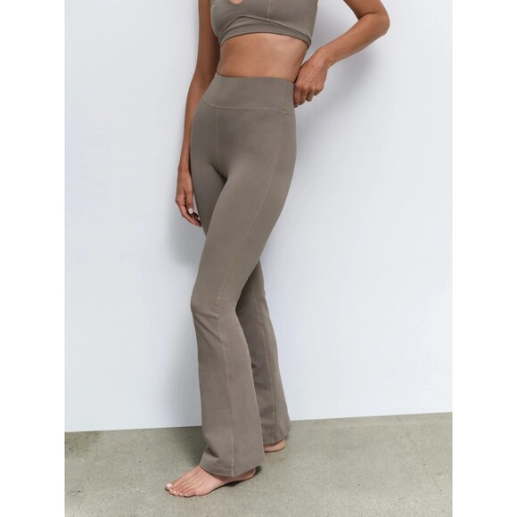MATE the Label Pants - MATE THE LABEL ORGANIC COTTON BOOTCUT LEGGINGS PEBBLE SZ M NWOT